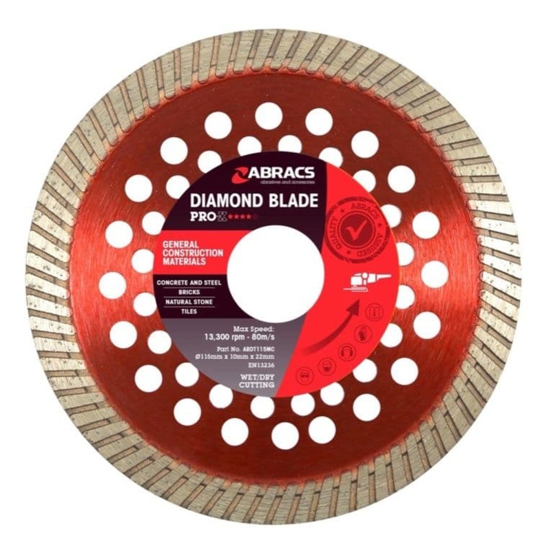 Abracs Gcm-Pro-X Diamond Blade – 115mm x 10mm x 22.23mm