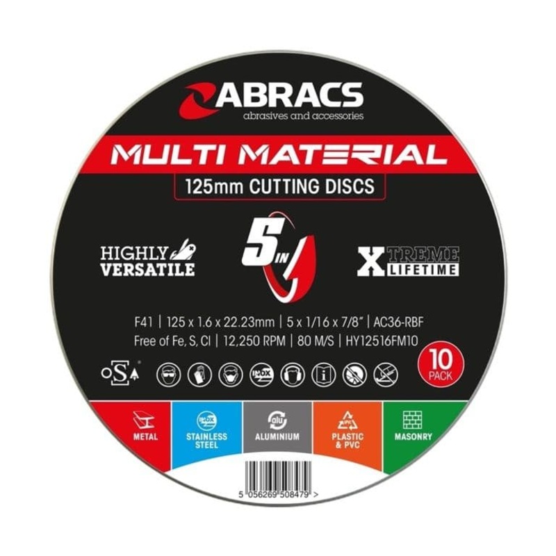Abracs Hybrid 5 in1 Flt Metal – 125×1.6x22mm Pack 10