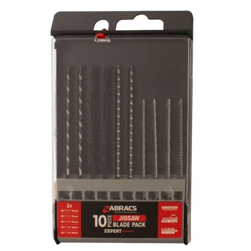 Abracs Jigsaw Blade For Wood & Metal Assorted – Pack 10