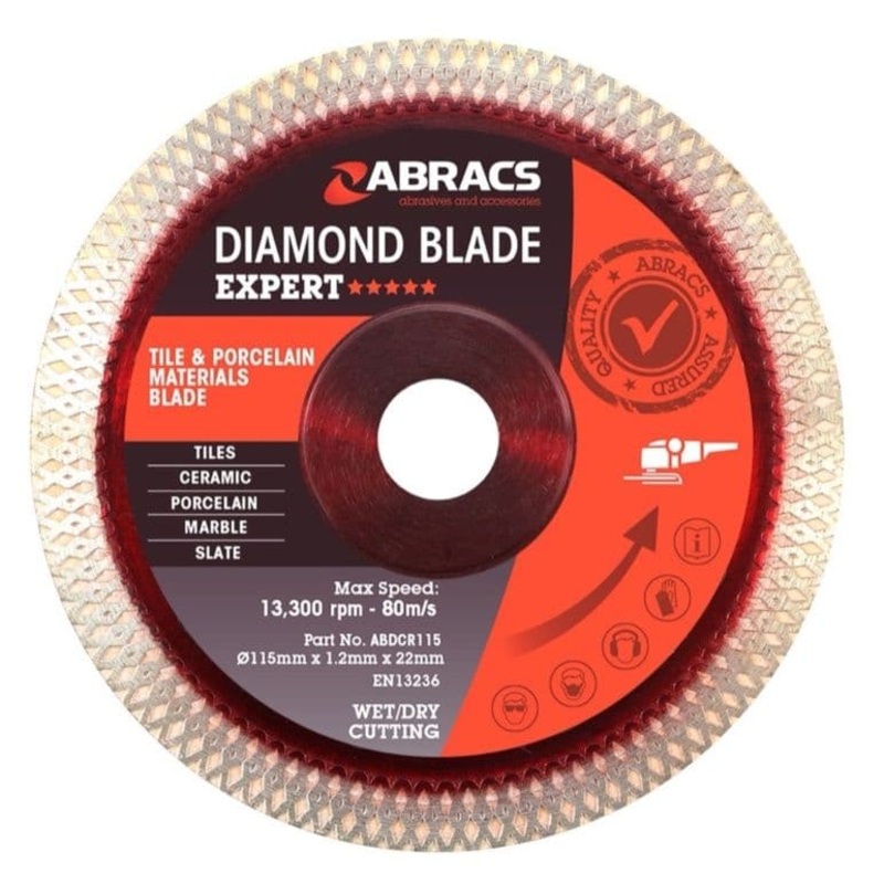 Abracs X-Tech Tile Blade – 115mm x 1.2mm x 22.23mm
