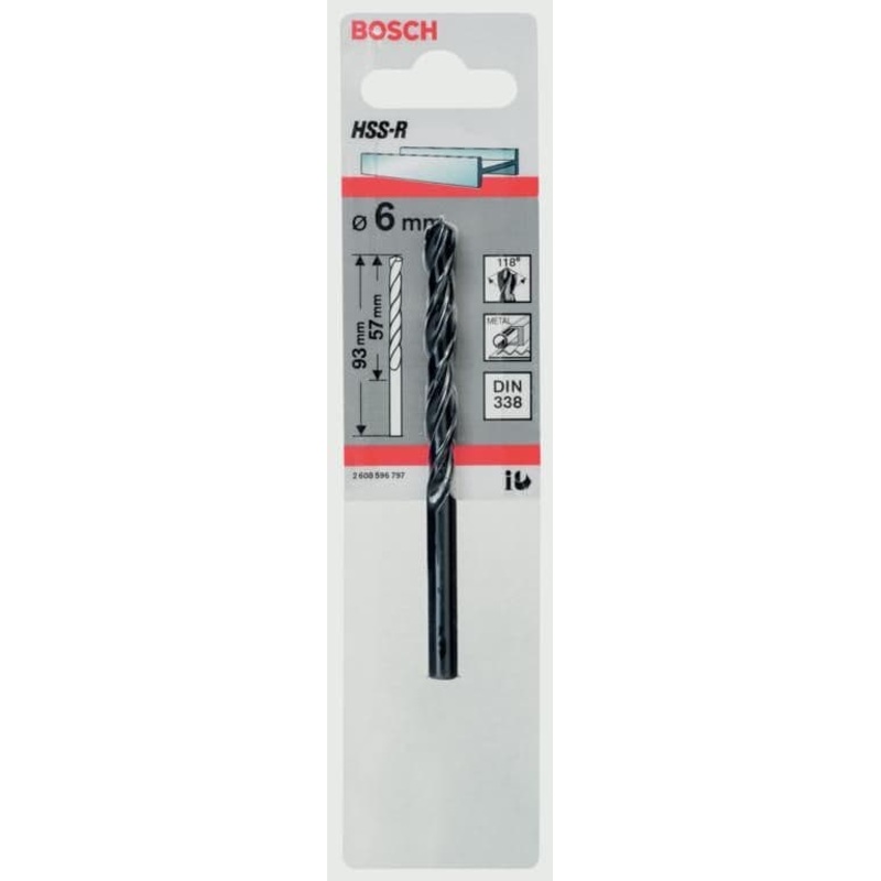 Bosch HSS Twist Point TEQ Drill Bit – 6mm