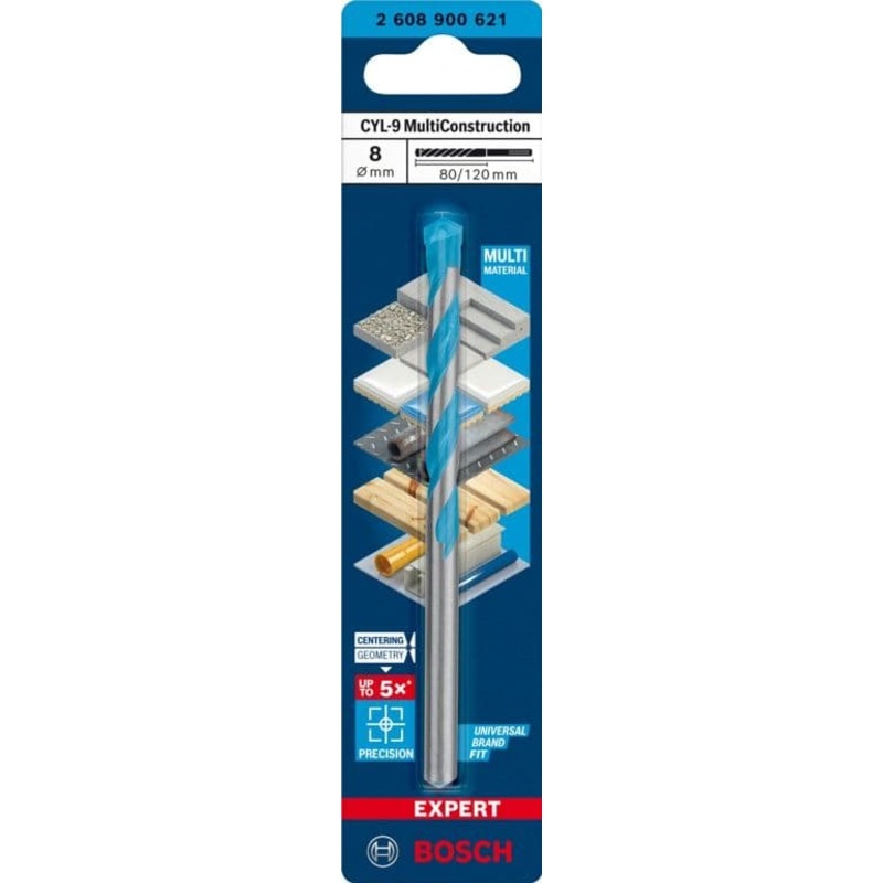 Bosch Multi Purpose Drill Bit – 8 x 80 x 120