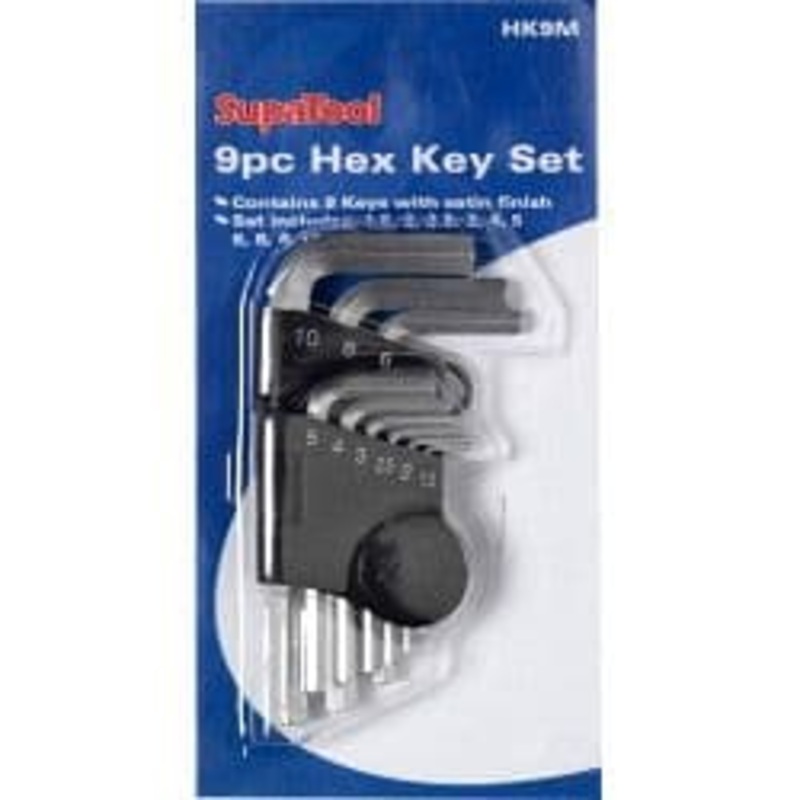 SupaTool Hex Key Set – 9 Piece