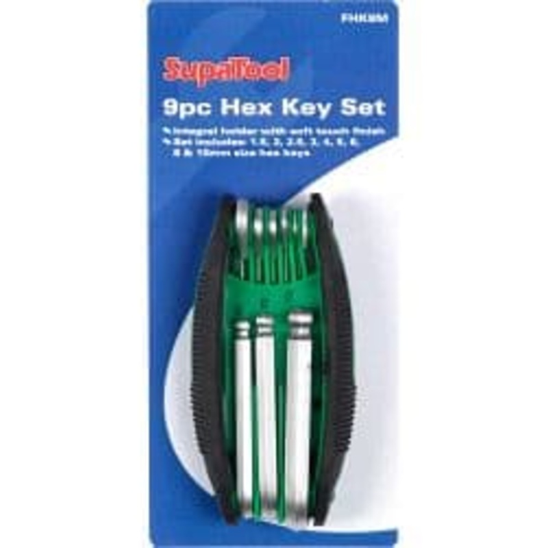 SupaTool Hex Key Set with Integral Holder – 8 Piece