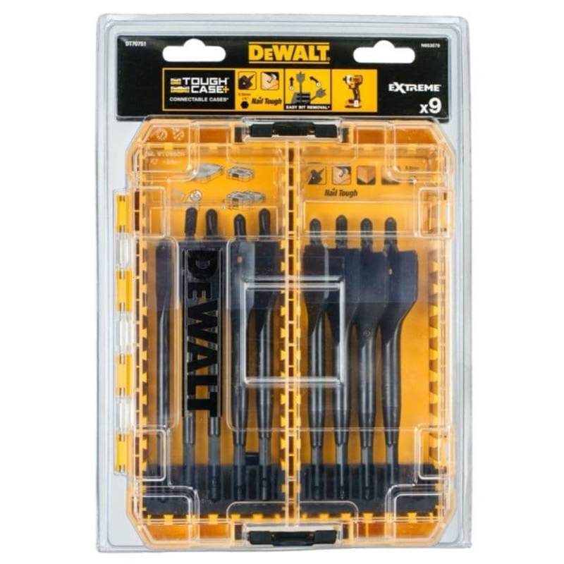 DeWalt Impact Flatwood Drill Bit – 9 Piece