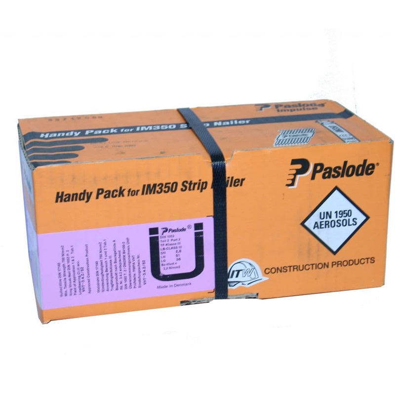 Paslode Handy Pack For IM350 Strip Nailer – Box 1100 63 X 2.8