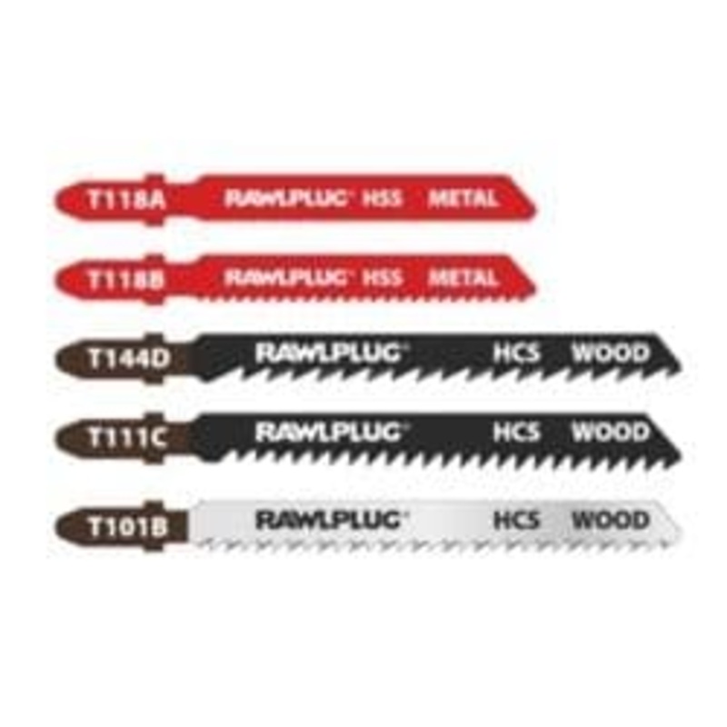 Rawlplug Jigsaw Blades For Wood And Metal – Mixed Pack 5