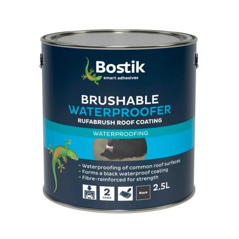 Bostik Brushable Waterproofer For Roofs – 2.5L