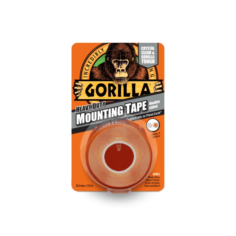 Gorilla Mounting Tape – 1.5m Clear