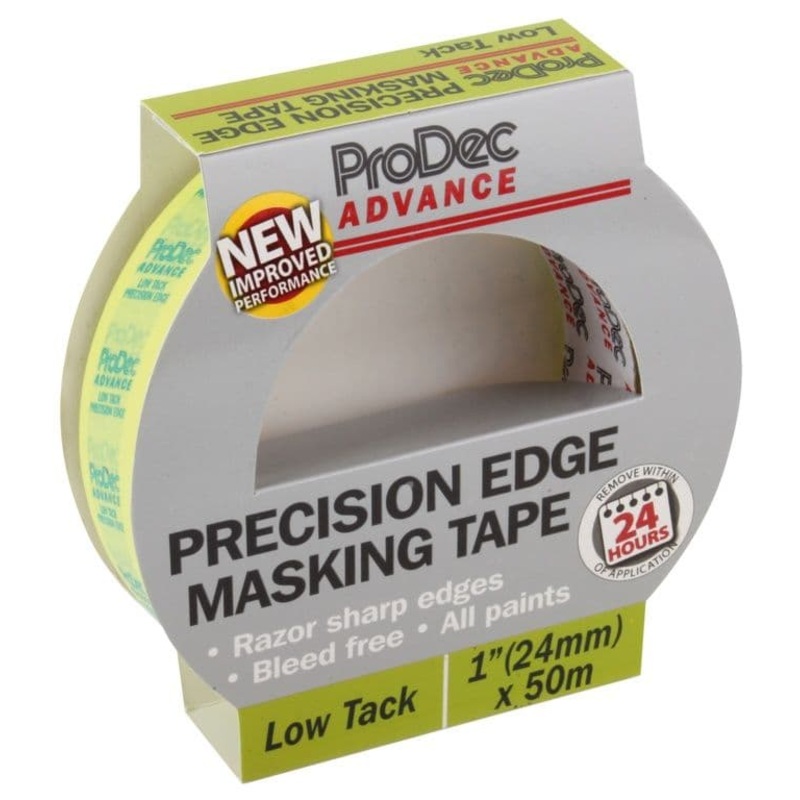 ProDec Advance Precision Edge Masking Tape – 24mm x 50m Low Tack