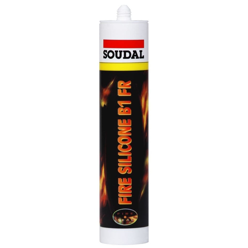 Soudal Fire Silicone B1 – 310ml Cartridge White
