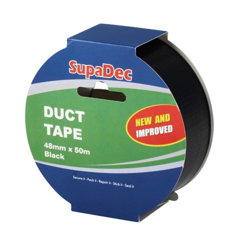 SupaDec 50m Duct Tape – Black