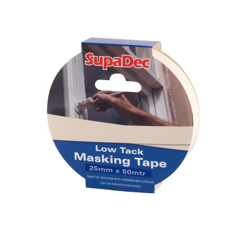 SupaDec Low Tack Masking Tape – 50mm x 50m