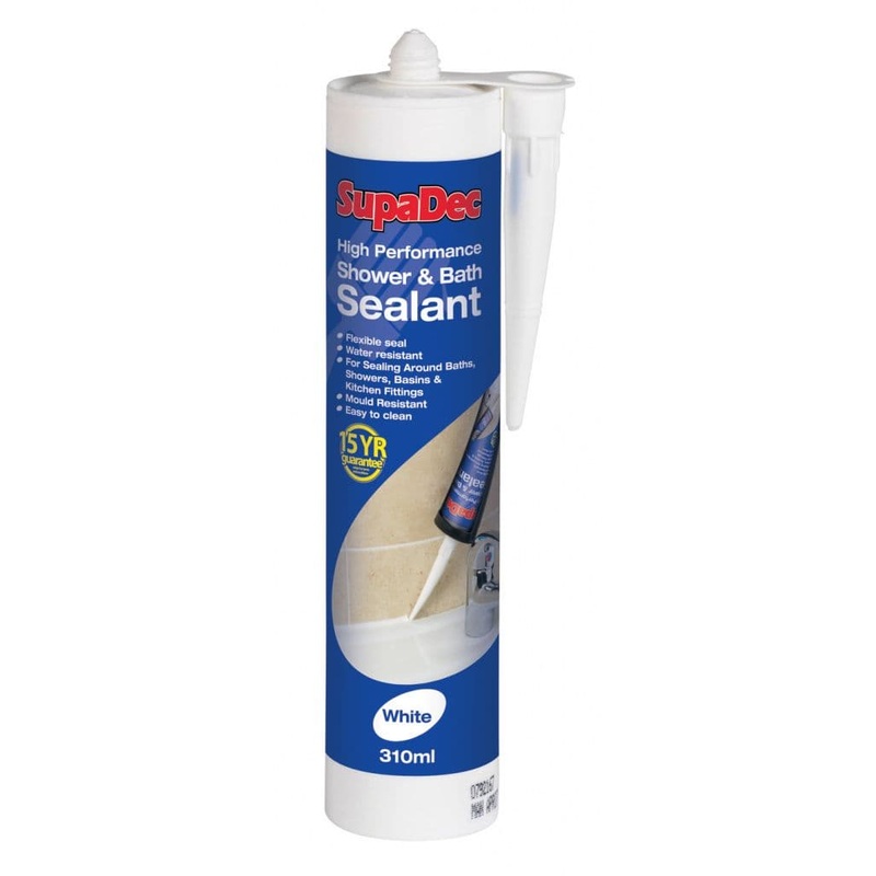 SupaDec Shower & Bath Sealant – 310ml White