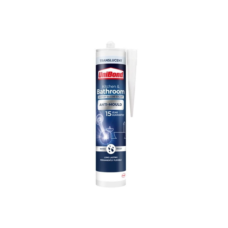 UniBond Anti-Mould Bathroom & Kitchen Sealant – Translucent