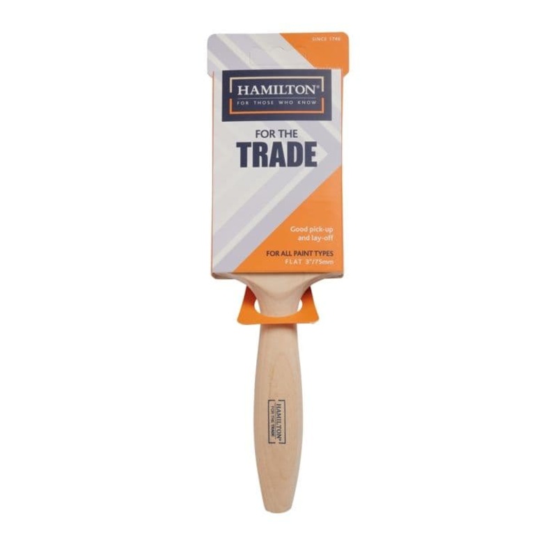 Hamilton For The Trade Fine Tip Flat Brush – 3