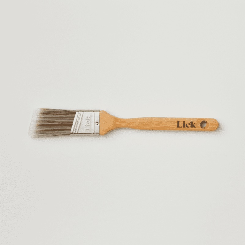 LickTools Eco Bamboo Handle Angle Sash Brush – 1.5