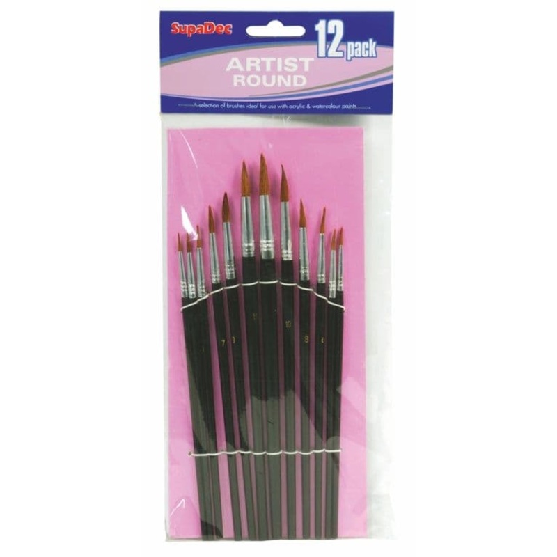 SupaDec Artist Brush Set – 12 Piece