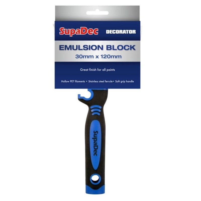 SupaDec Emulsion Block Brush – 30mm x 120mm