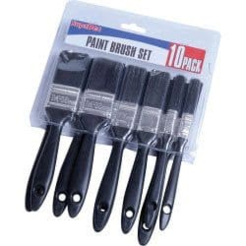 SupaDec Polyester Brush Set – 10 Pack