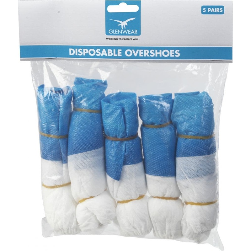 Glenwear Disposable Overshoes – 5 pairs