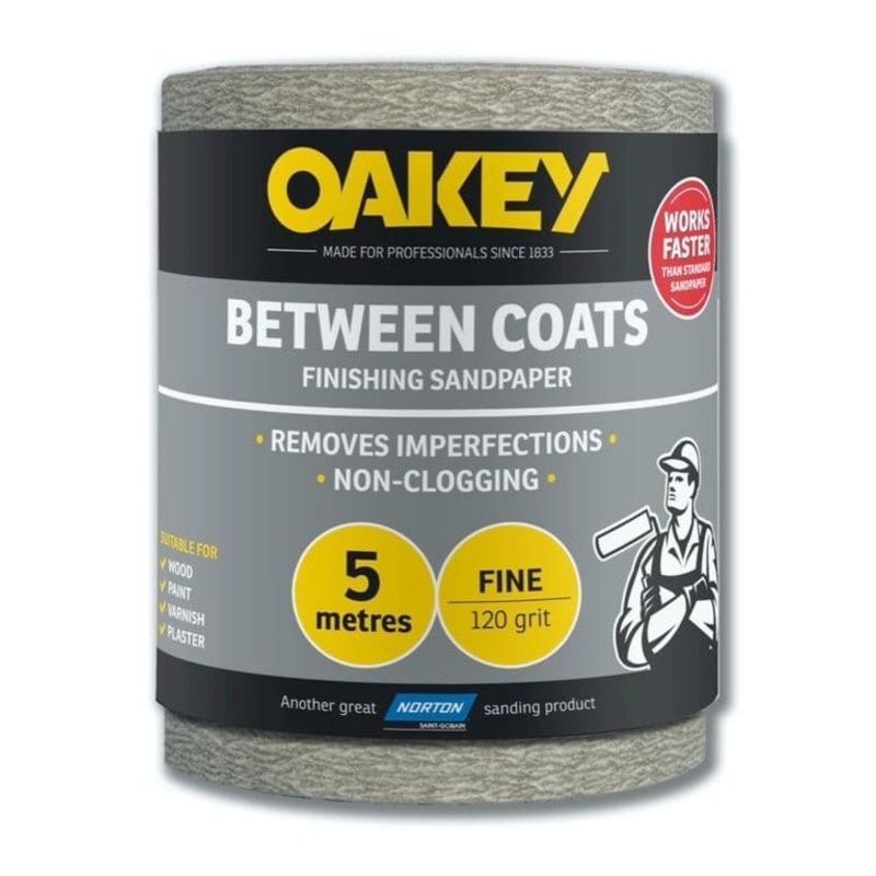 Norton Oakey Between Coats Rolls – 5m x 115mm – 120g