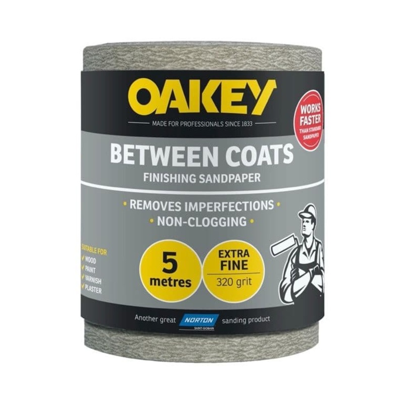 Norton Oakey Between Coats Rolls – 5m x 115mm – 320