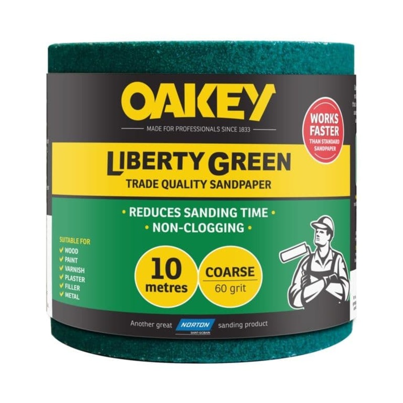 Norton Oakey Liberty Green Rolls – 10m x 115mm – 60 Grade