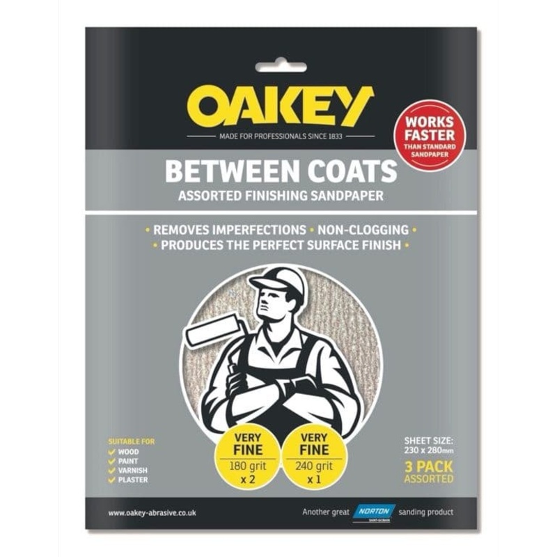 Oakey Between Coats Sheets – Pack 3