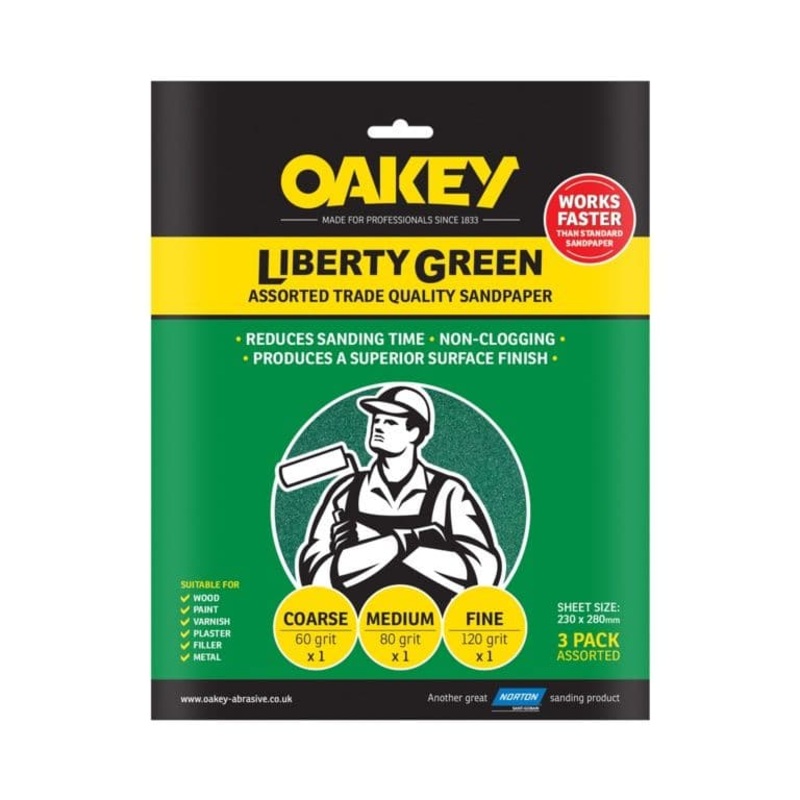Oakey Liberty Green – 3 Sheets