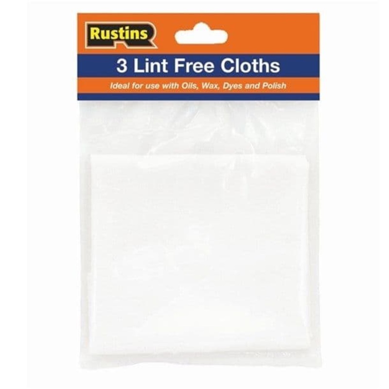 Rustins Lint Free Cloths – Pack 3
