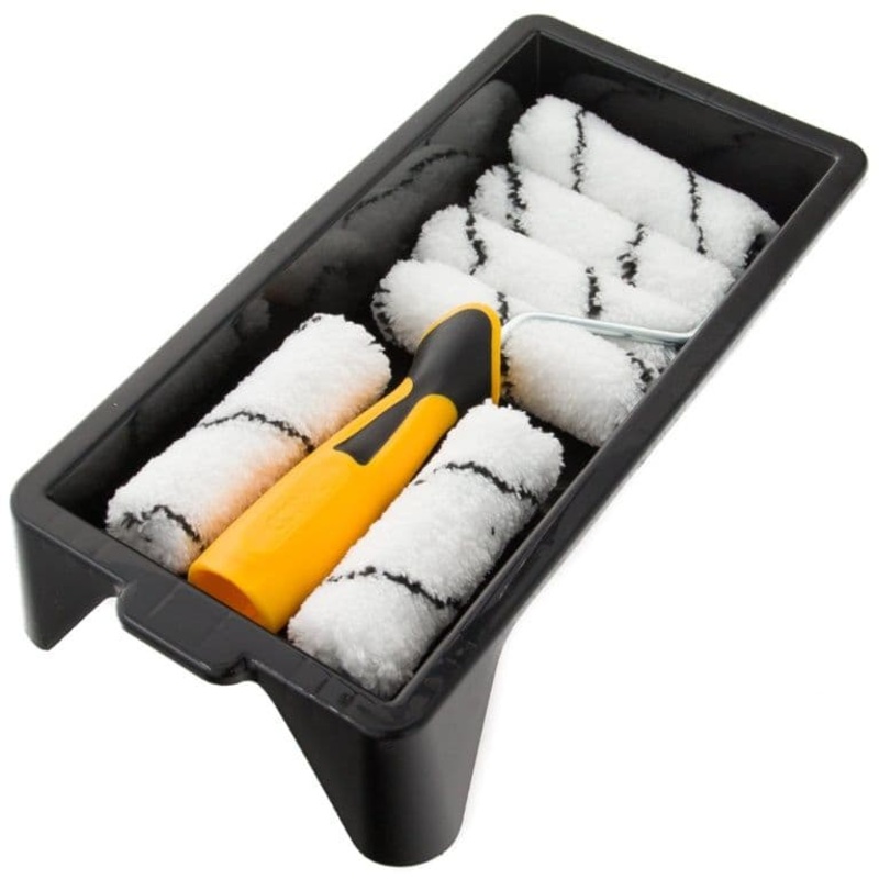 Coral Easy Coater Microfibre 4 Roller Set – 8 Piece