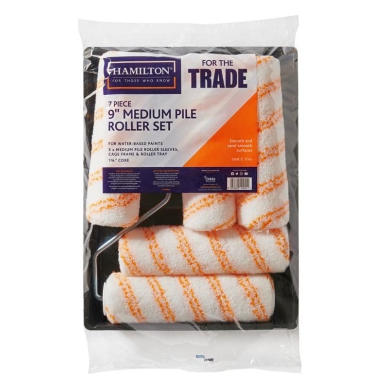 Hamilton For The Trade Medium Pile Roller Set 9 – 7 Piece