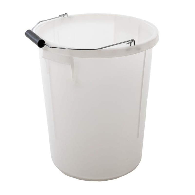 Proplas 28L Plasterers Bucket with Handle – White