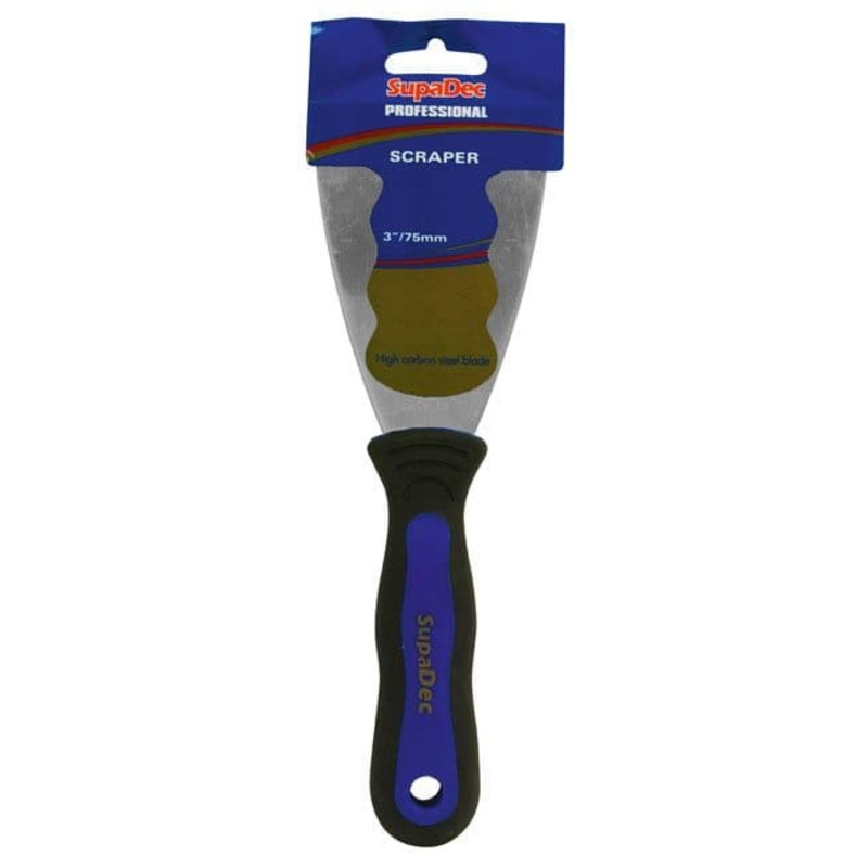 SupaDec Professional Soft Grip Paint Scrapers – 3/75mm