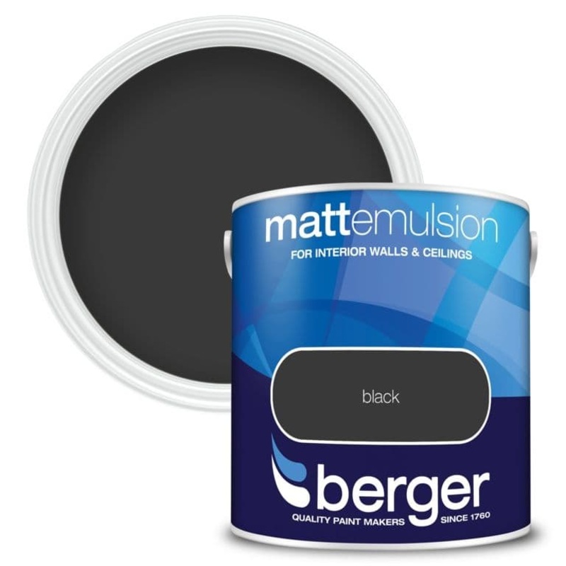 Berger Matt Emulsion 2.5L – Black
