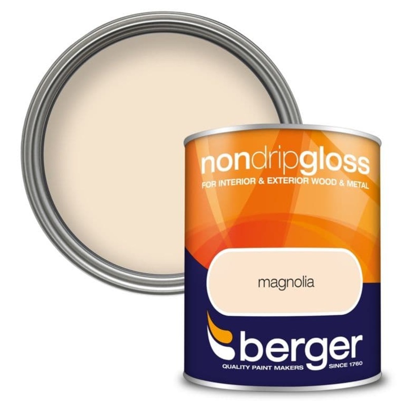 Berger Non Drip Gloss 750ml – Magnolia
