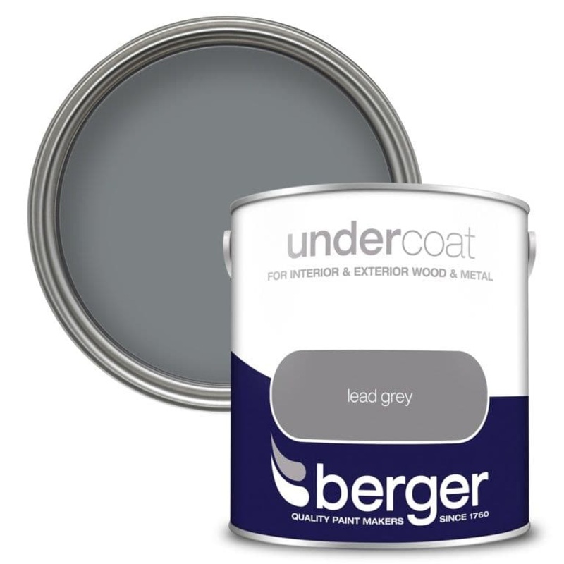 Berger Undercoat 2.5L – Lead Grey