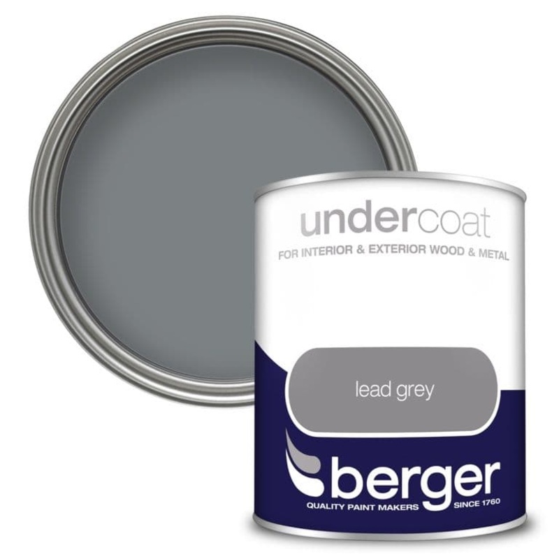 Berger Undercoat 750ml – Lead Grey