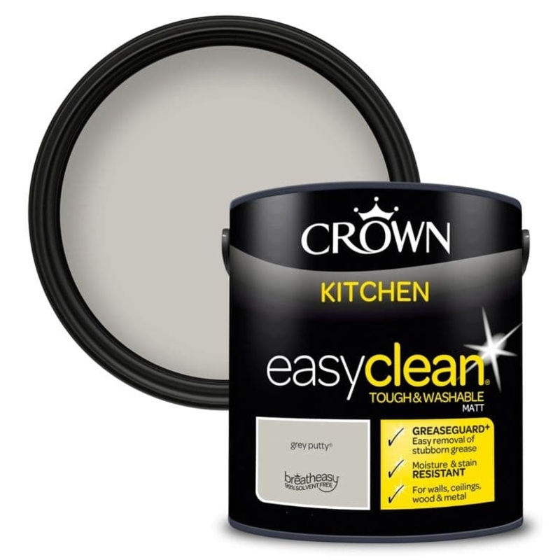 Crown Easyclean Kitchen Matt 2.5L – Grey Putty