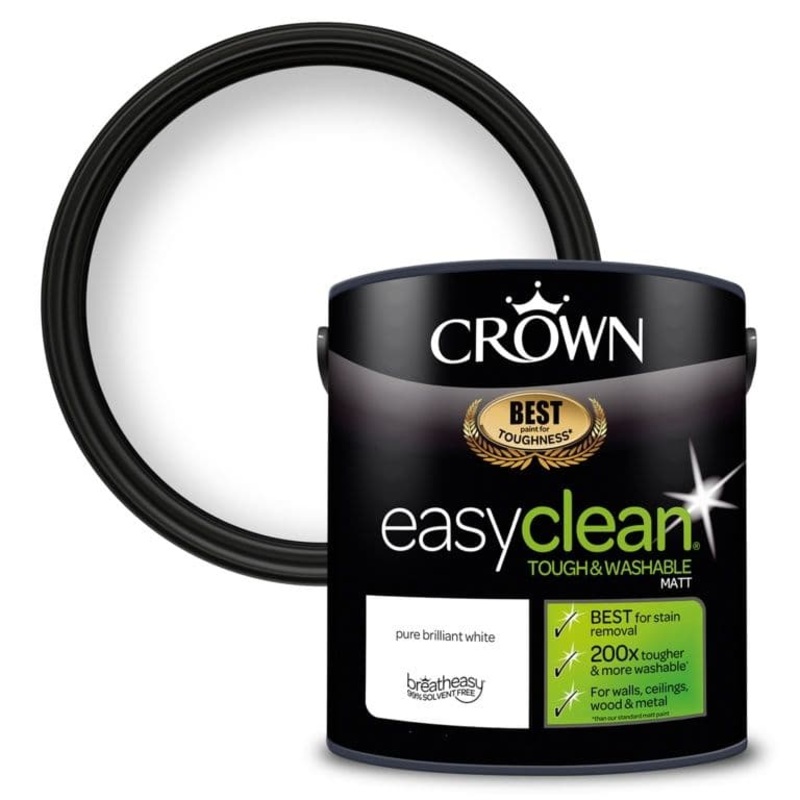Crown Easyclean Matt 2.5L – Pure Brilliant White