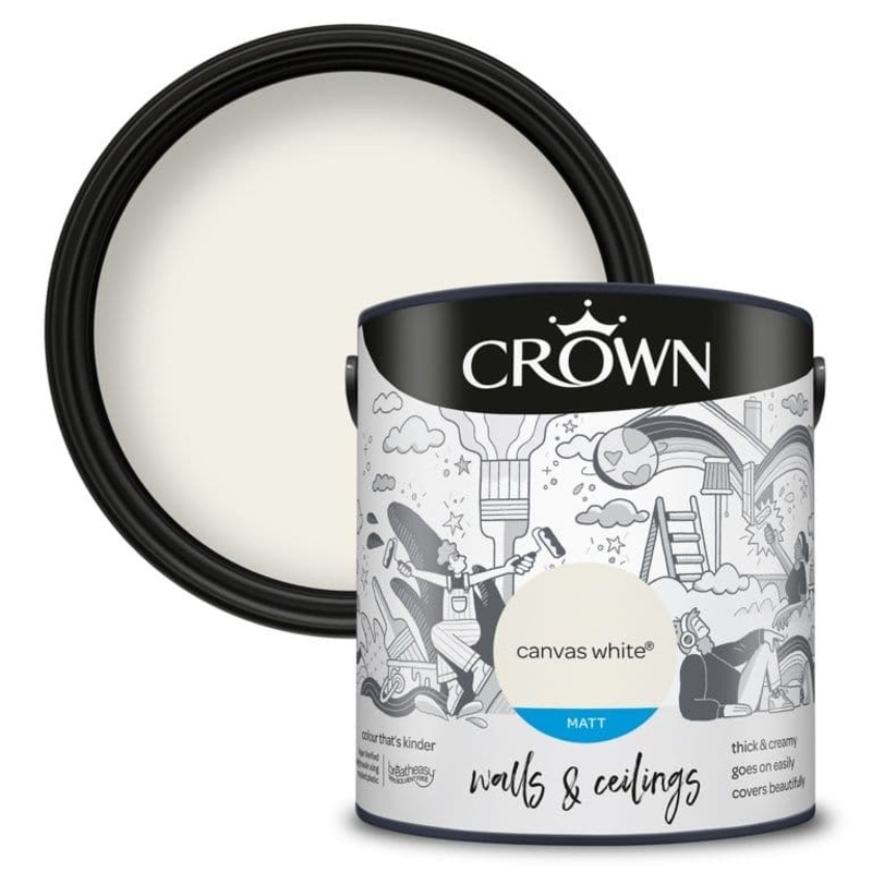 Crown Walls & Ceilings Matt  2.5L – Canvas White
