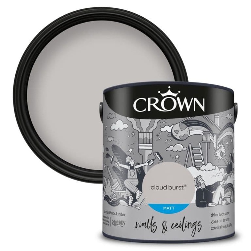 Crown Walls & Ceilings Matt  2.5L – Cloud Burst