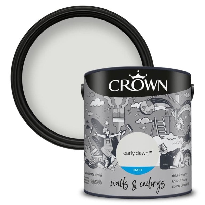 Crown Walls & Ceilings Matt 2.5L – Early Dawn