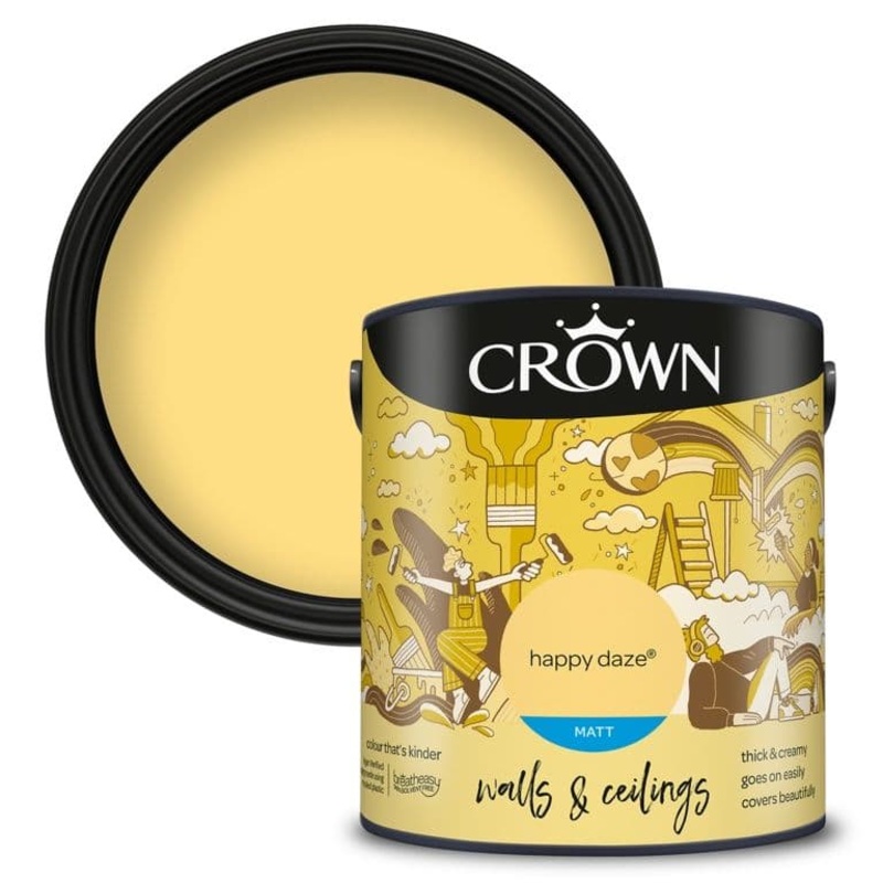 Crown Walls & Ceilings Matt  2.5L – Happy Daze
