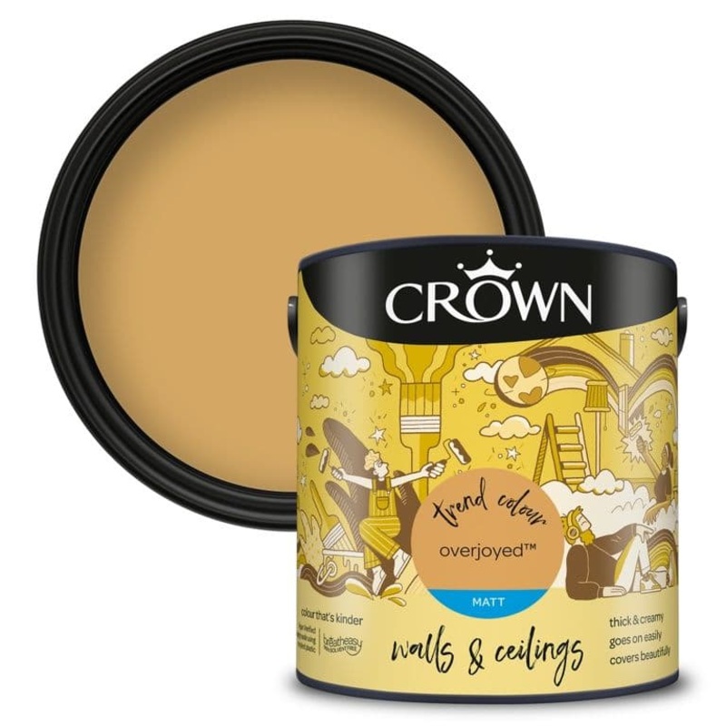 Crown Walls & Ceilings Matt 2.5L – Overjoyed