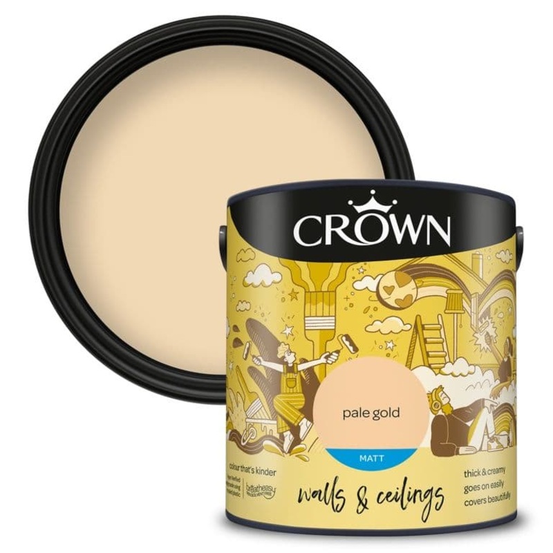 Crown Walls & Ceilings Matt  2.5L – Pale Gold