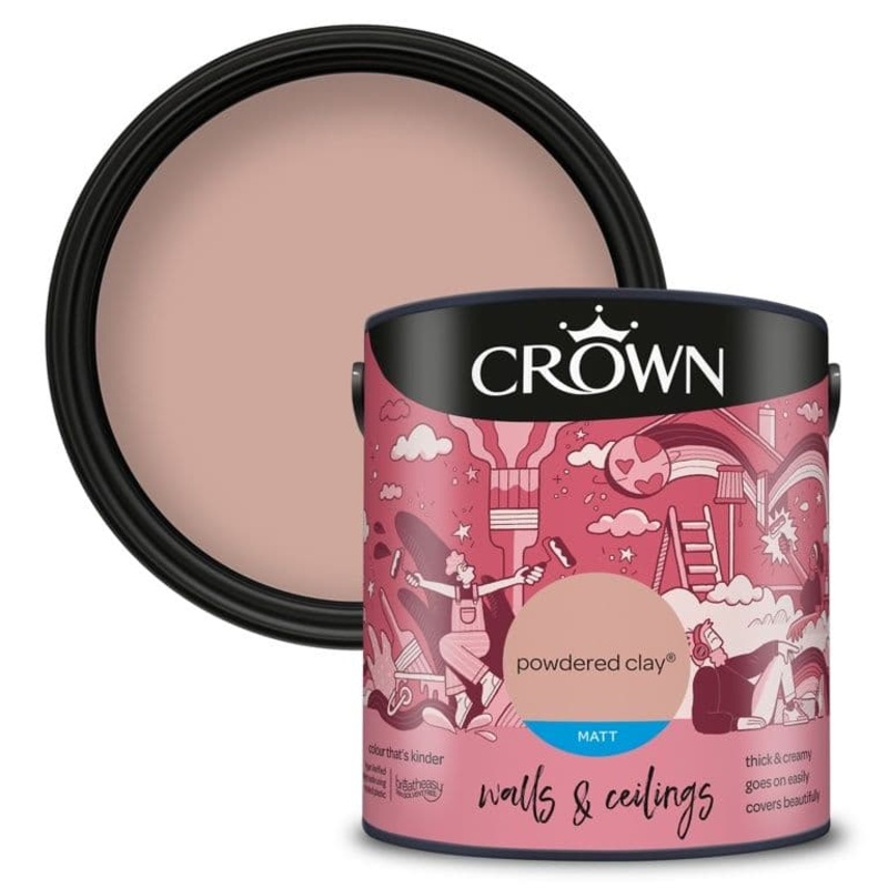 Crown Walls & Ceilings Matt  2.5L – Powdered Clay