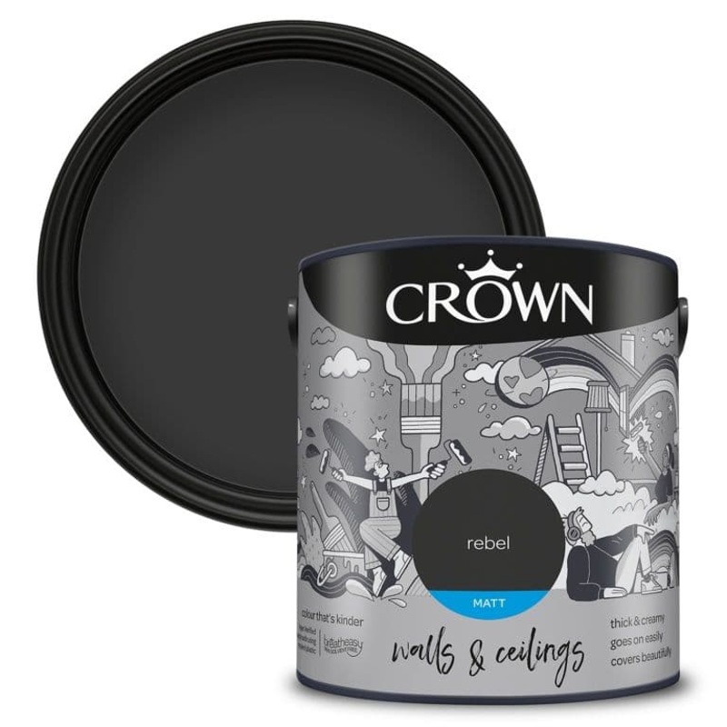 Crown Walls & Ceilings Matt 2.5L – Rebel