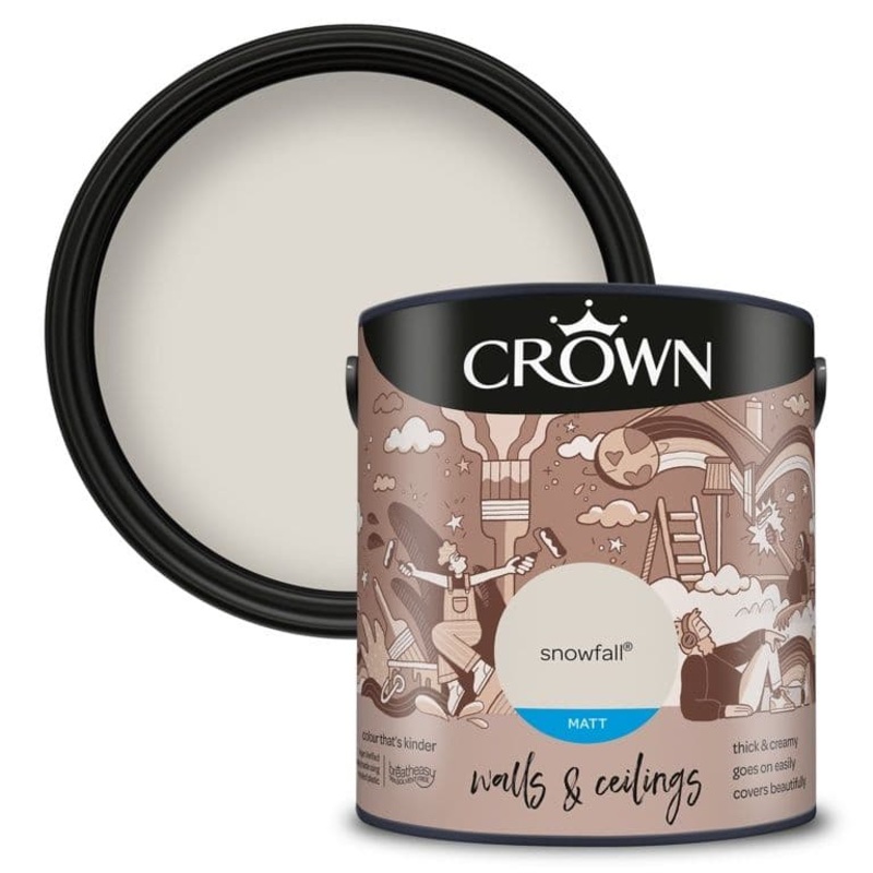 Crown Walls & Ceilings Matt  2.5L – Snowfall
